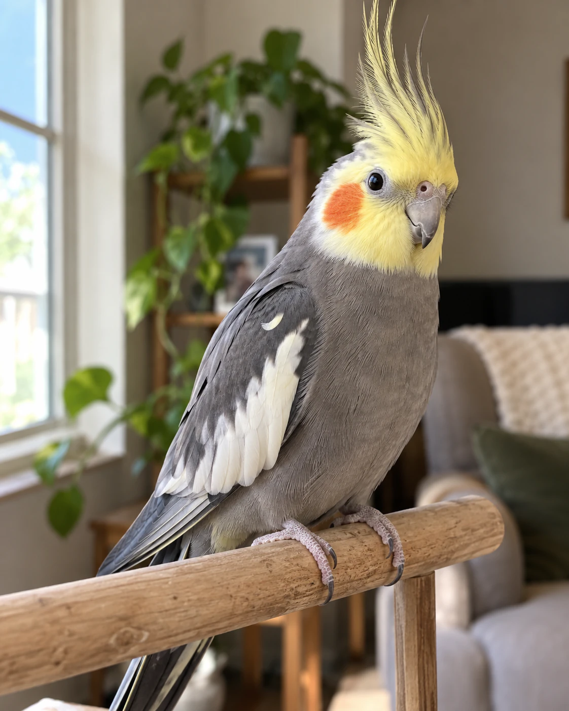 Kiwi, cockatiel, in the supplied pet photo